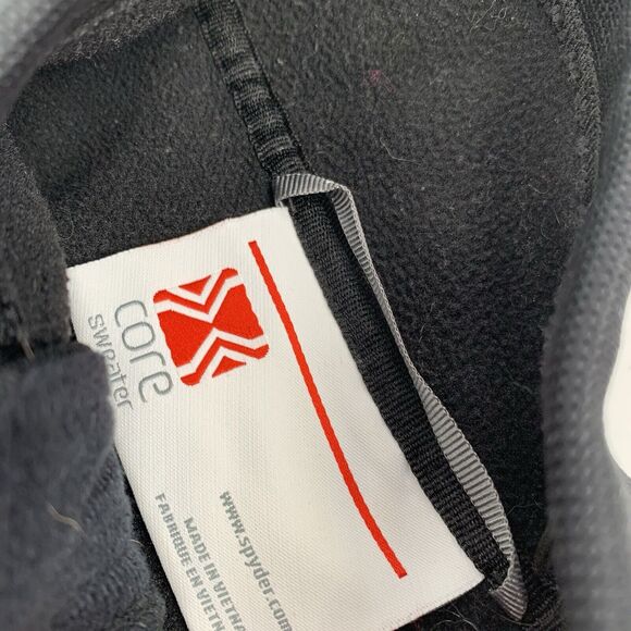 Spyder Full Zip Core Sweater Size Extra Large Womens Solid Black Knit Winter XL - Picture 4 of 10